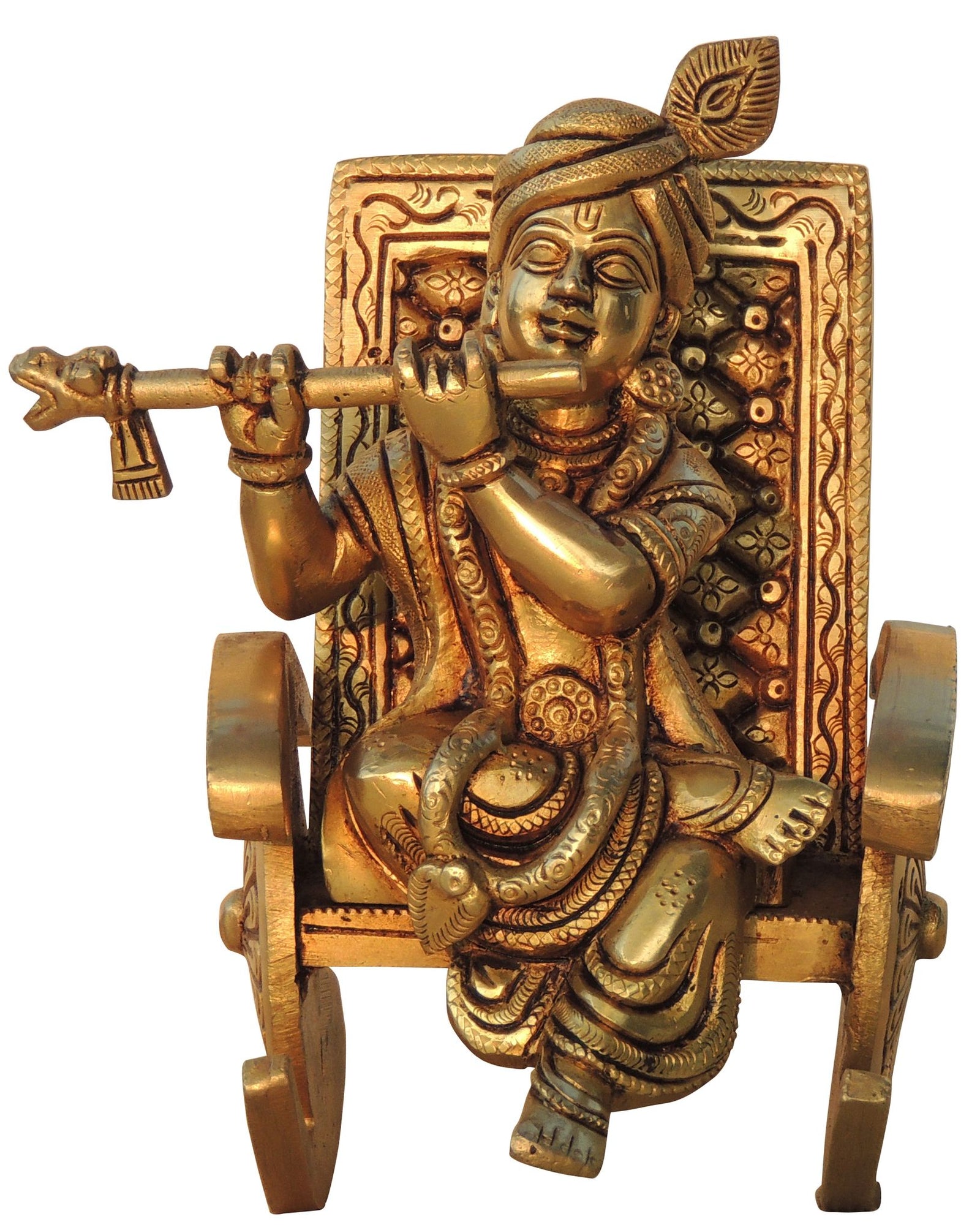Brass Krishna — 6"