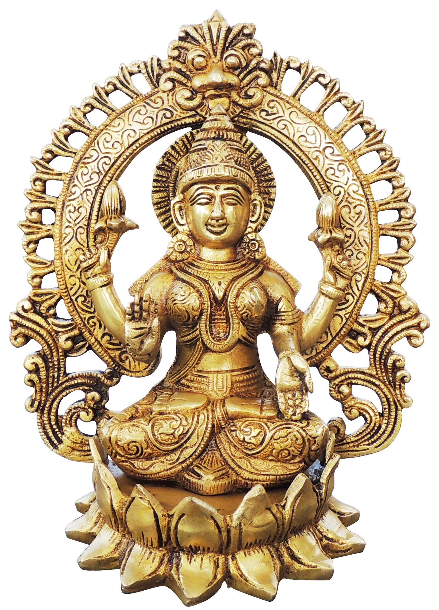 Brass Lakshmi — 9"