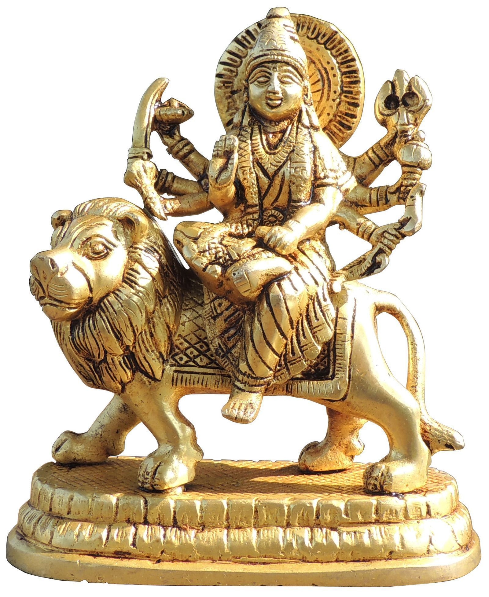 Brass Durga — 6"