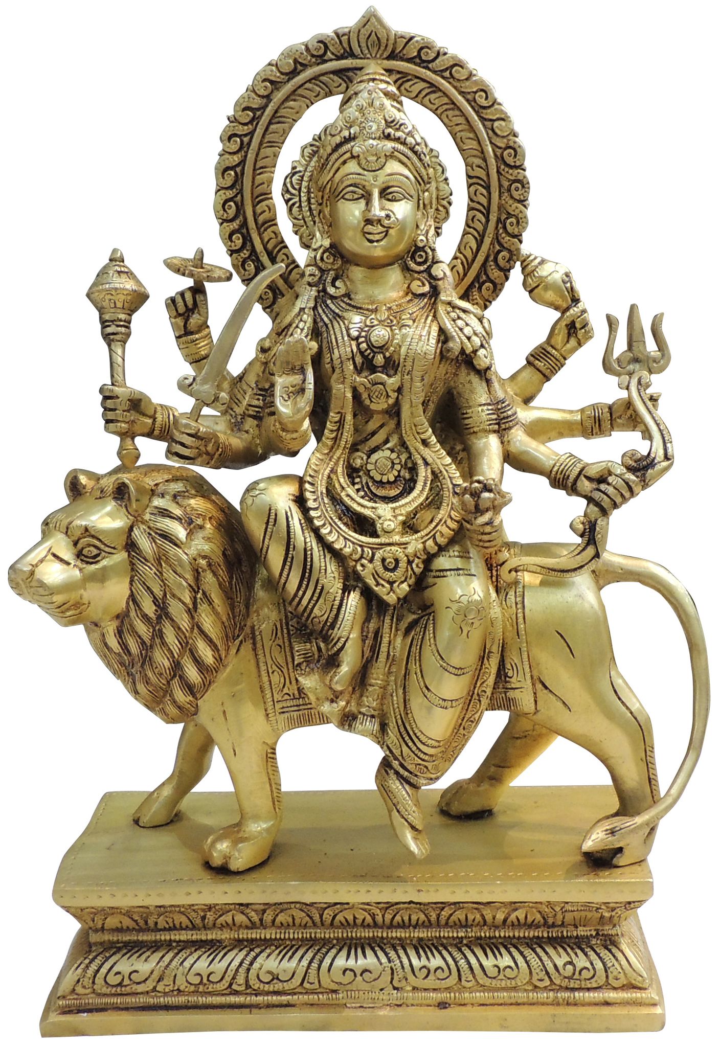 Brass Durga — 17"