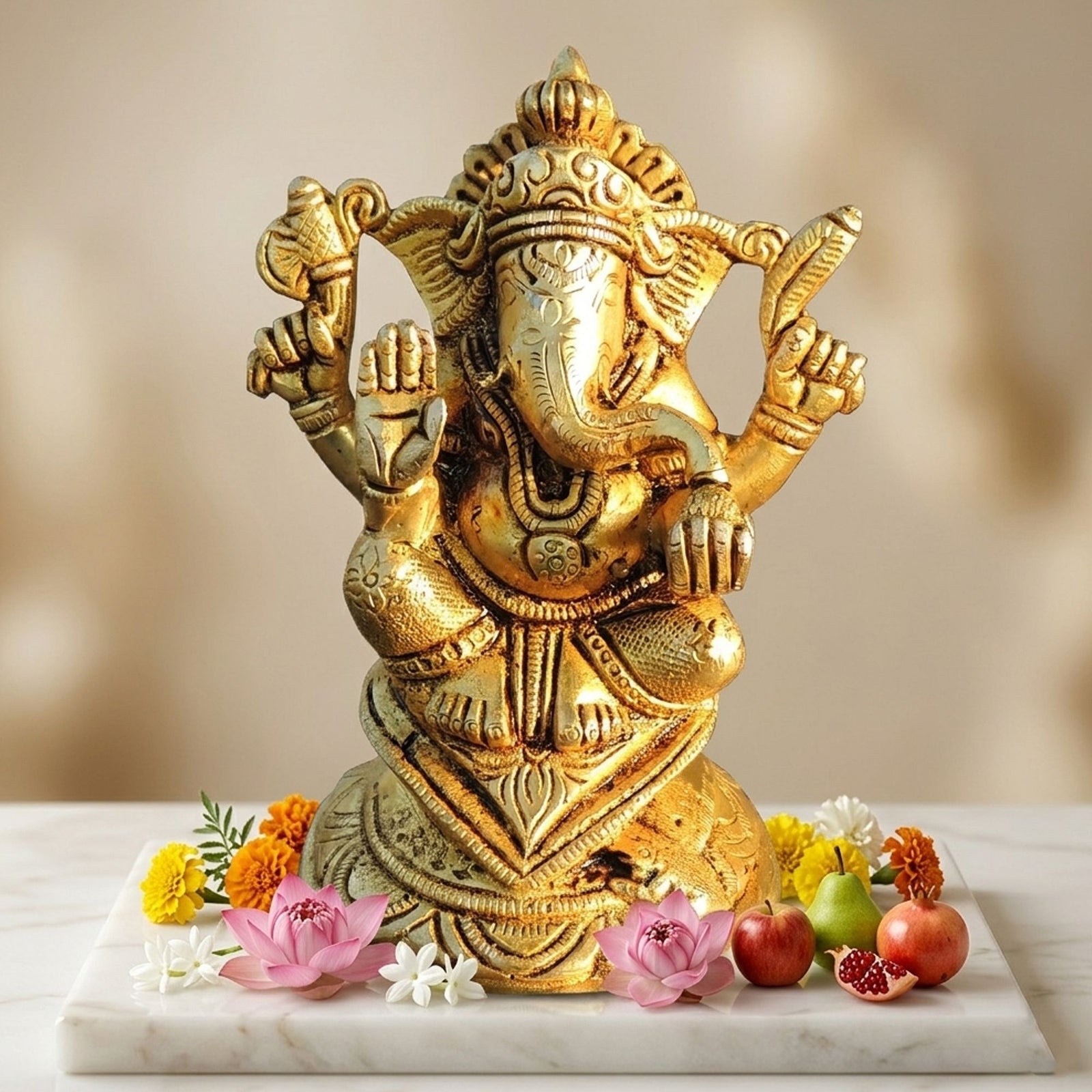 Brass Ganesh — 5"