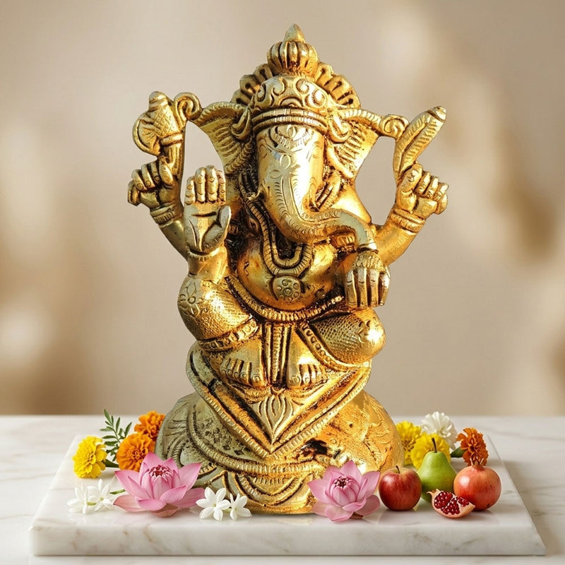 Brass Ganesh — 5"