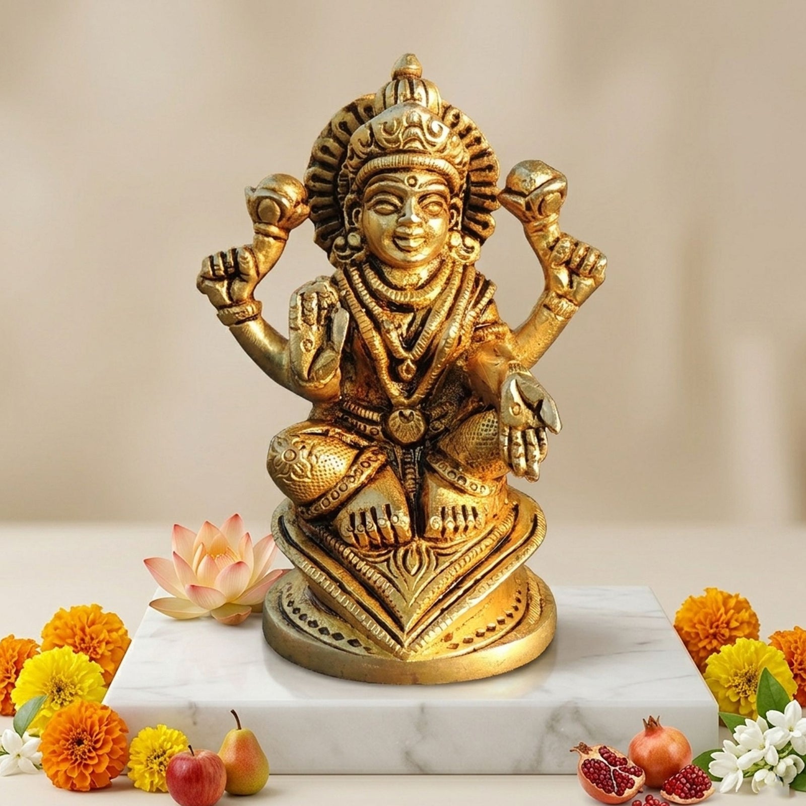 Brass Lakshmi — 4.5"