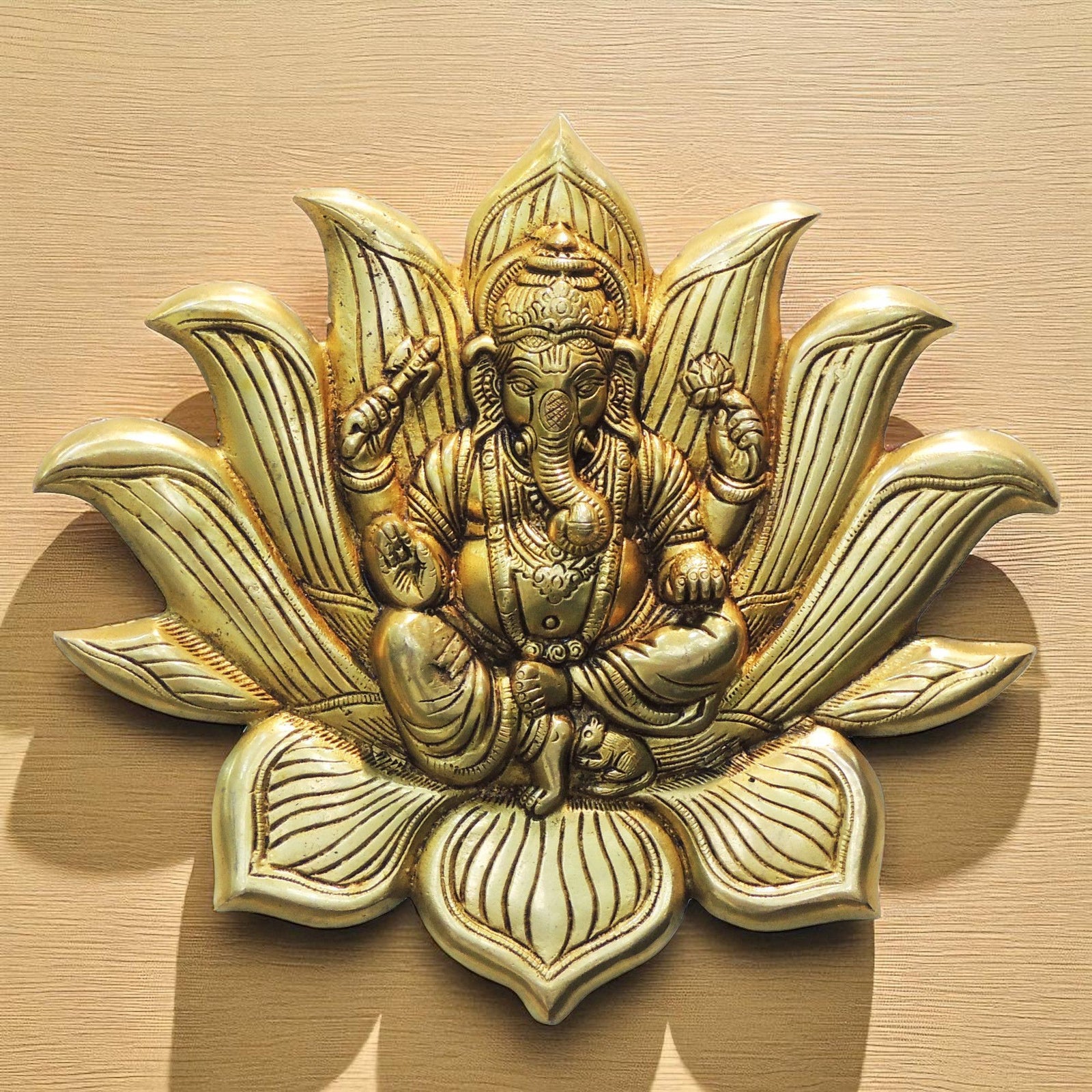 Brass Ganesh — 9.5"