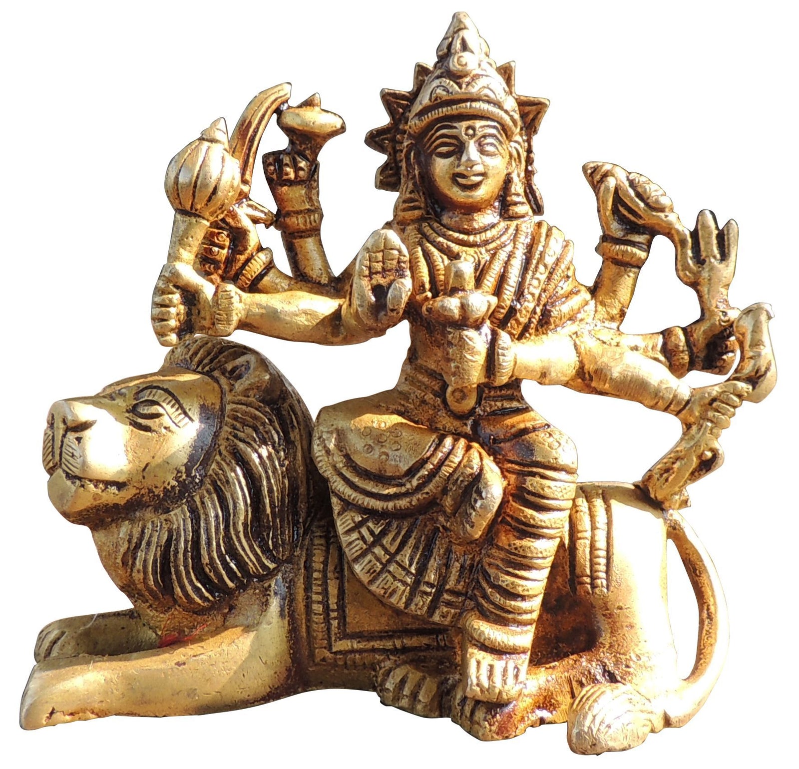 Brass Durga — 4"