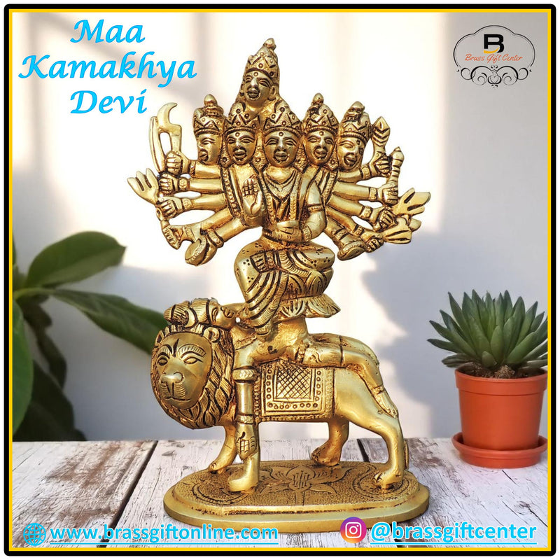 Brass Maa Kamakhya Devi — 9.5"