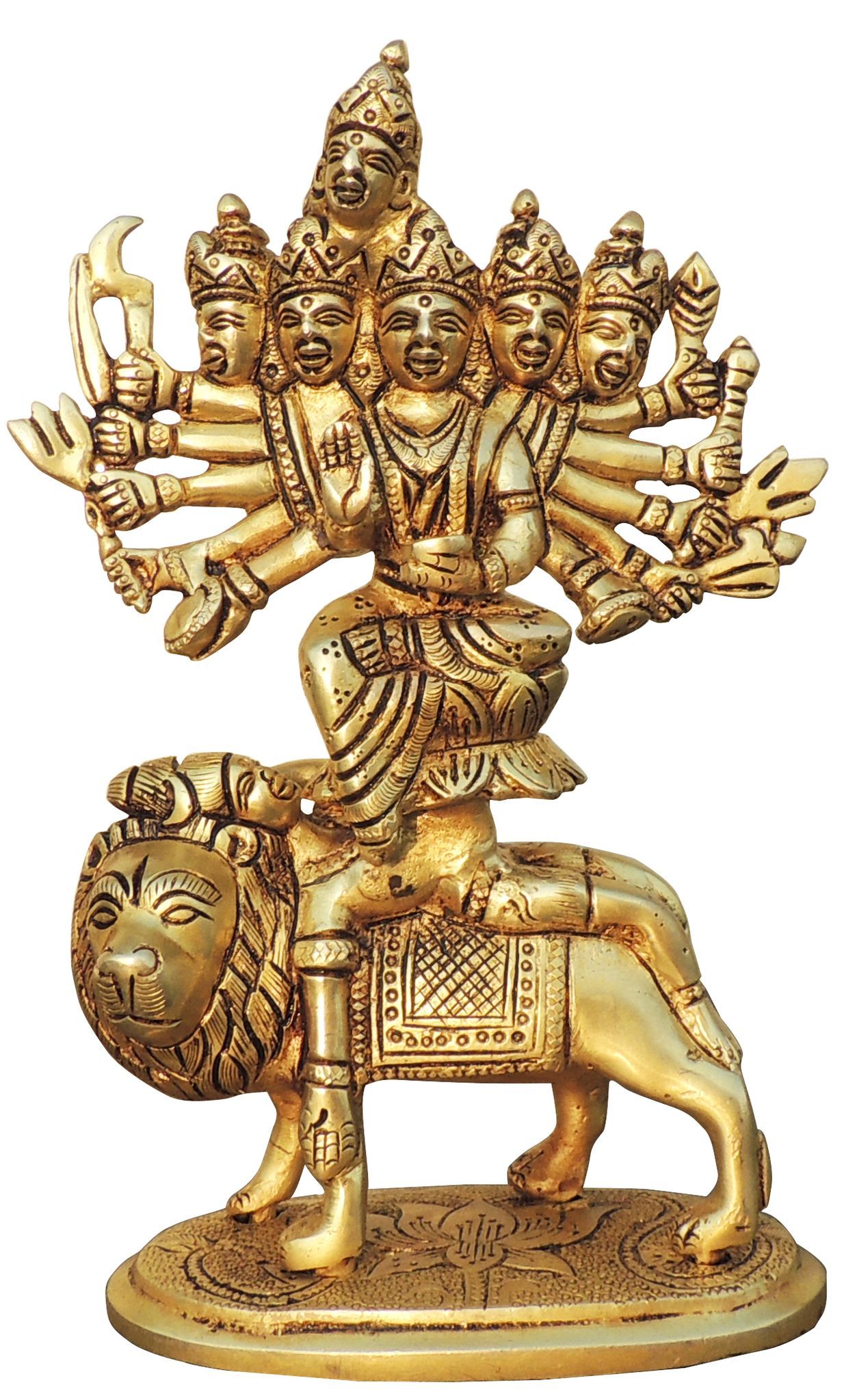 Brass Maa Kamakhya Devi — 9.5"