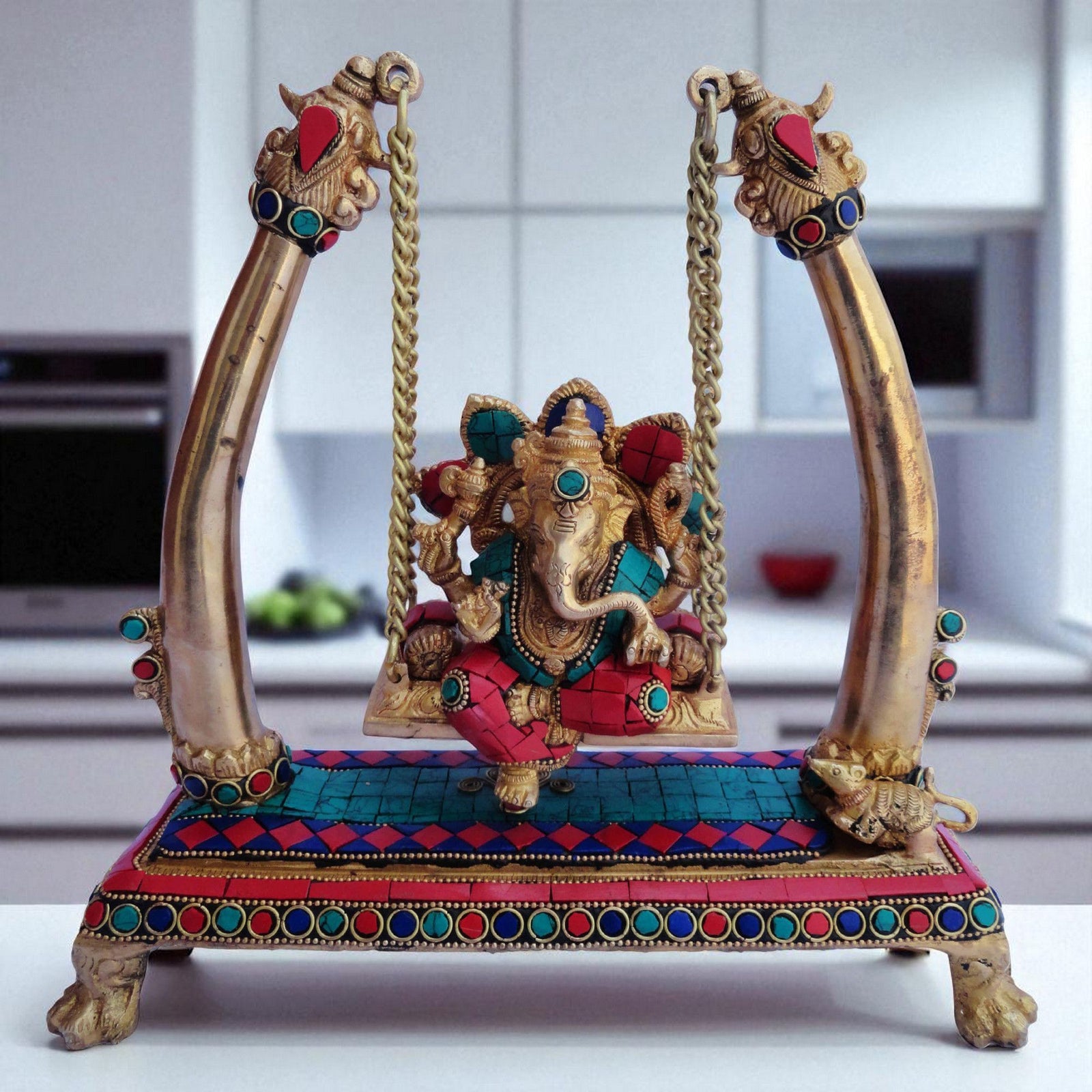 Brass Ganesh — 10"