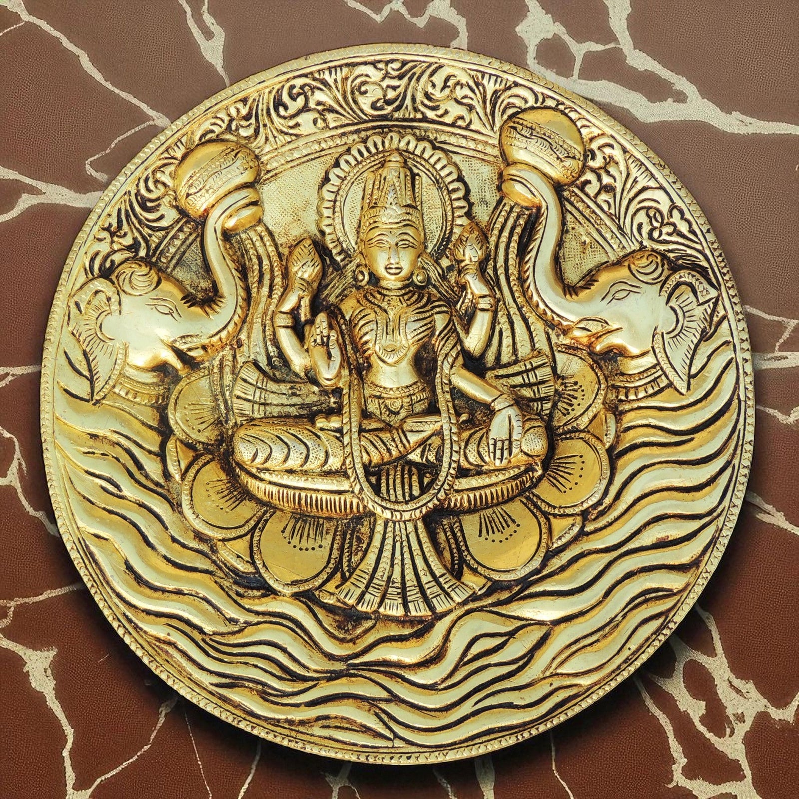 Brass Lakshmi — 7.5"