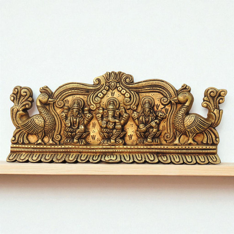 Brass Lakshmi-Ganesh Set — 5.5"