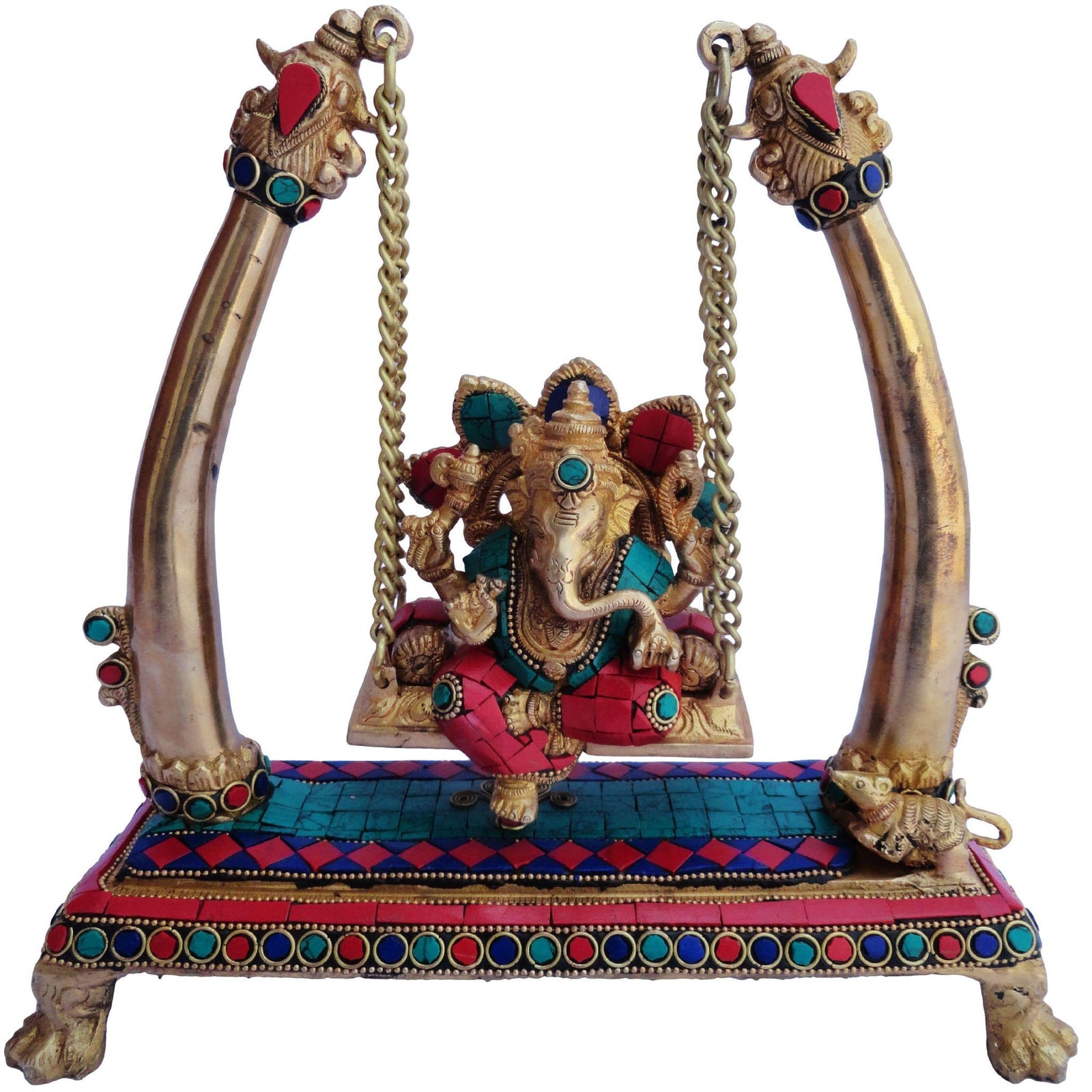 Brass Ganesh — 10"