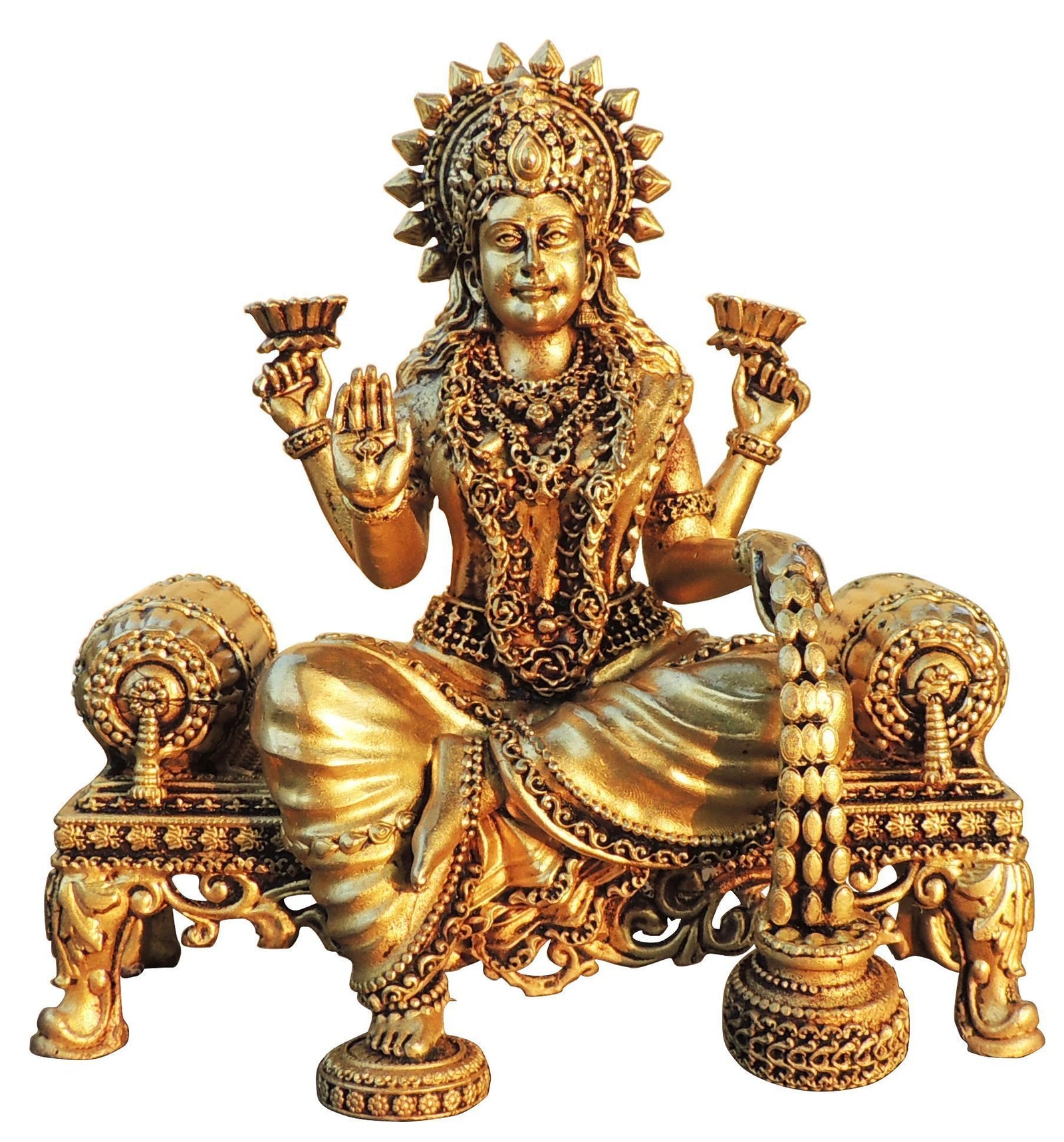 Brass Lakshmi — 5.7"