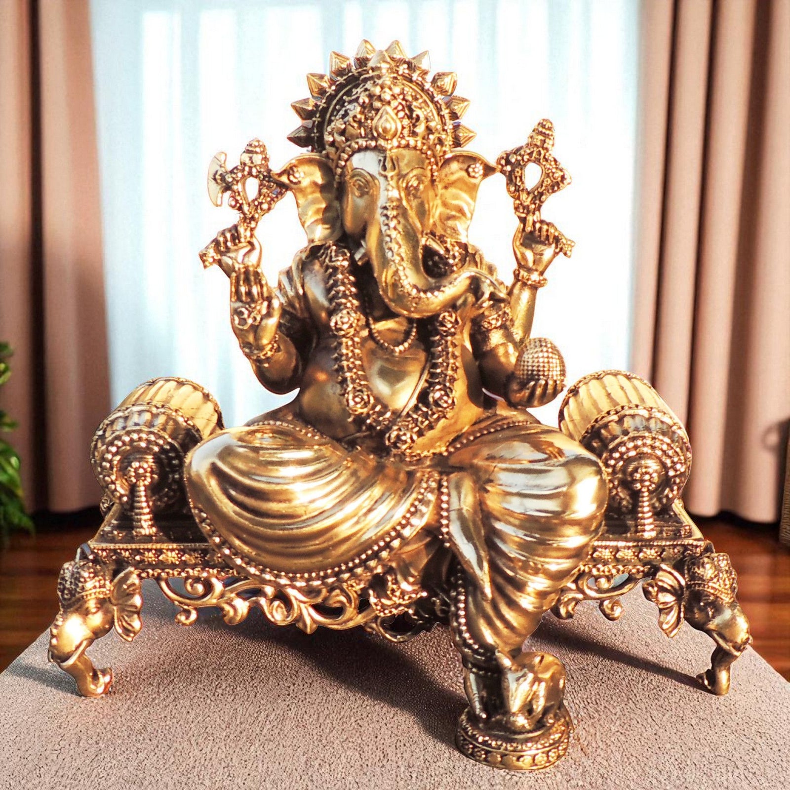 Brass Ganesh — 7.5"
