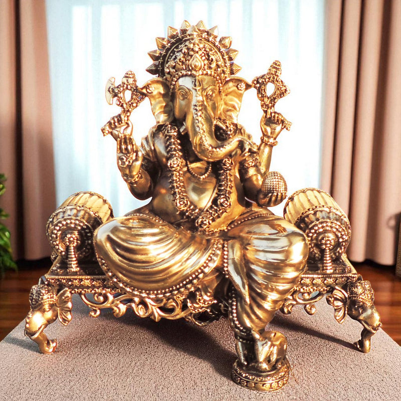 Brass Ganesh — 7.5"