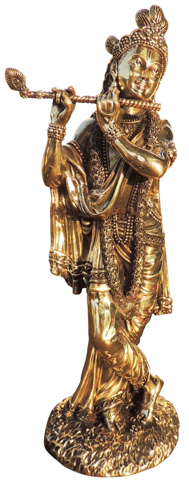 Brass Krishna — 10"