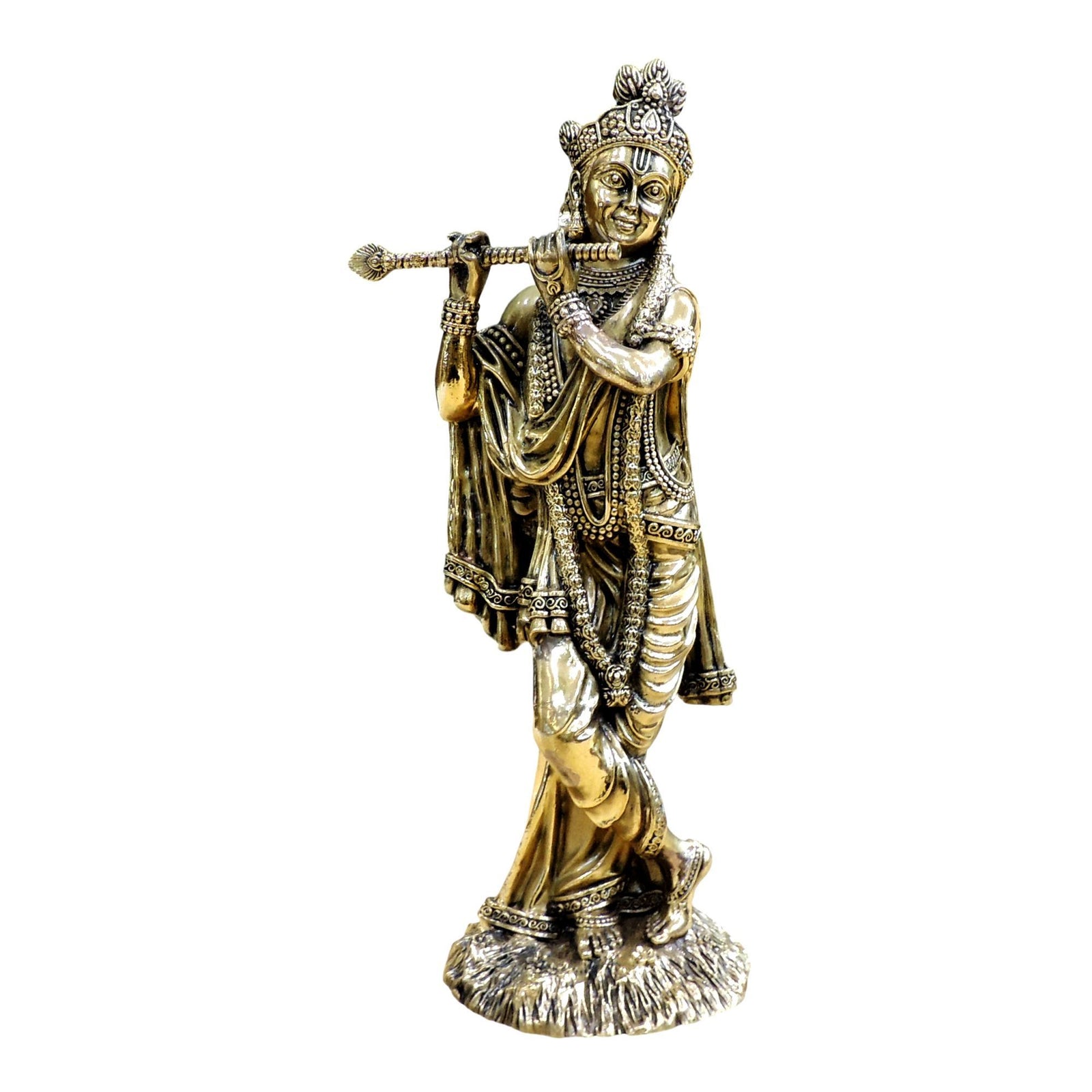 Brass Krishna — 12"