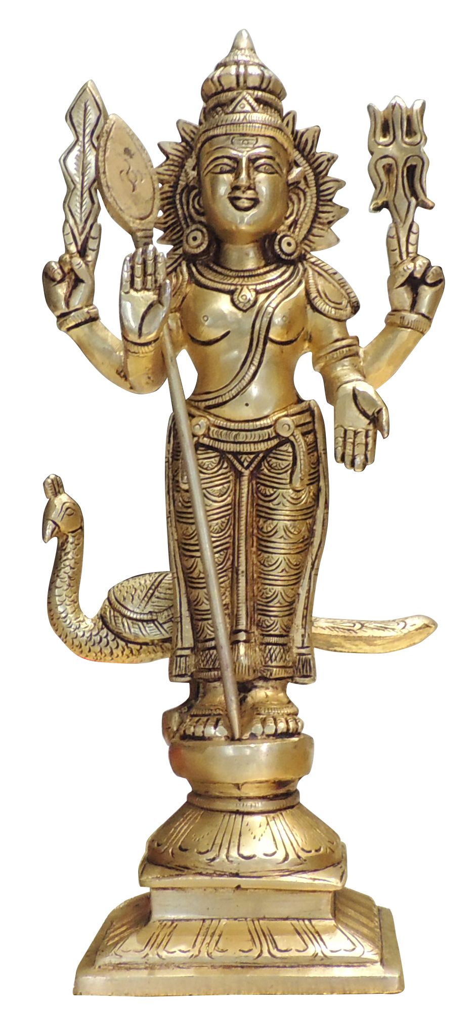 Brass Murugan Devi — 11.5"