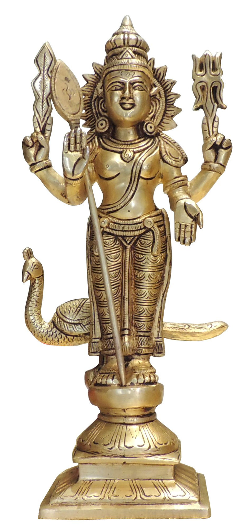 Brass Murugan Devi — 11.5"