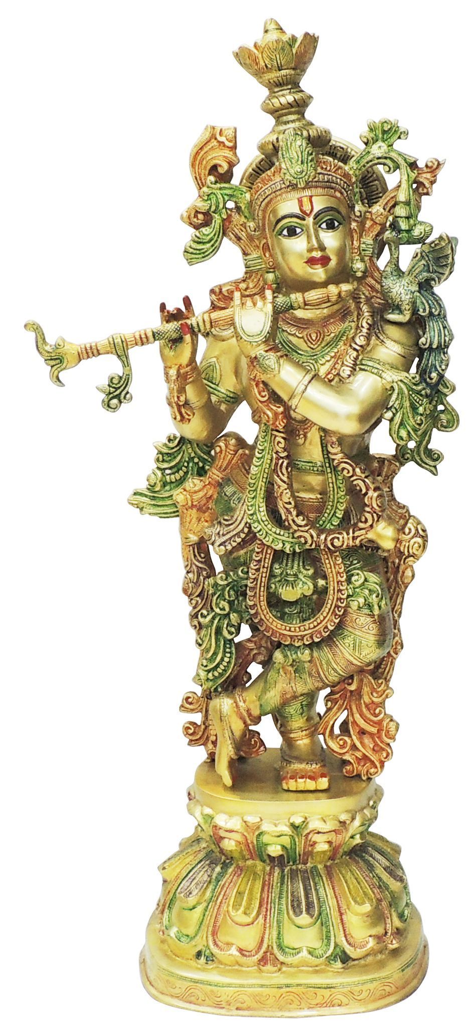 Brass Krishna — 36"