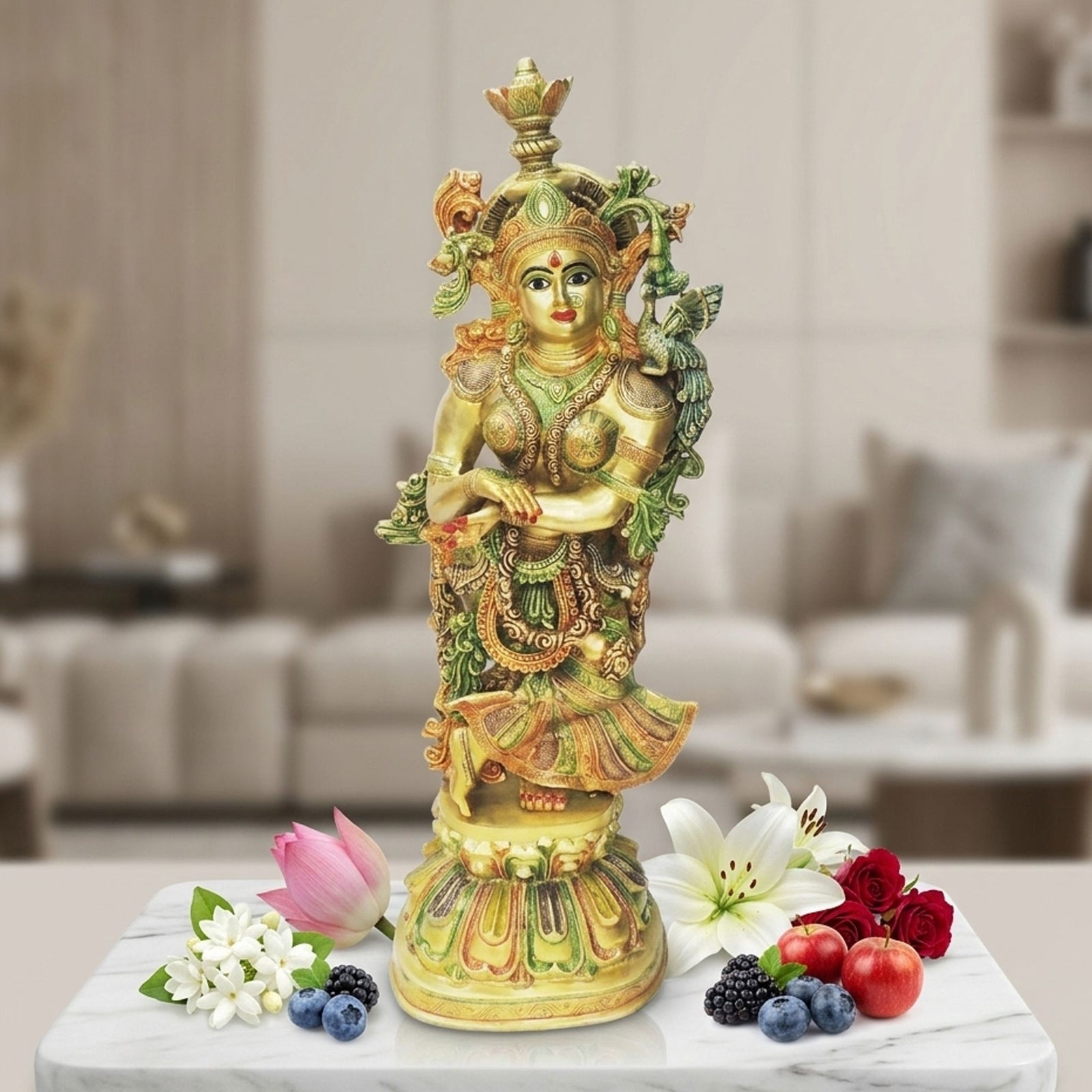 Brass Radha — 36"