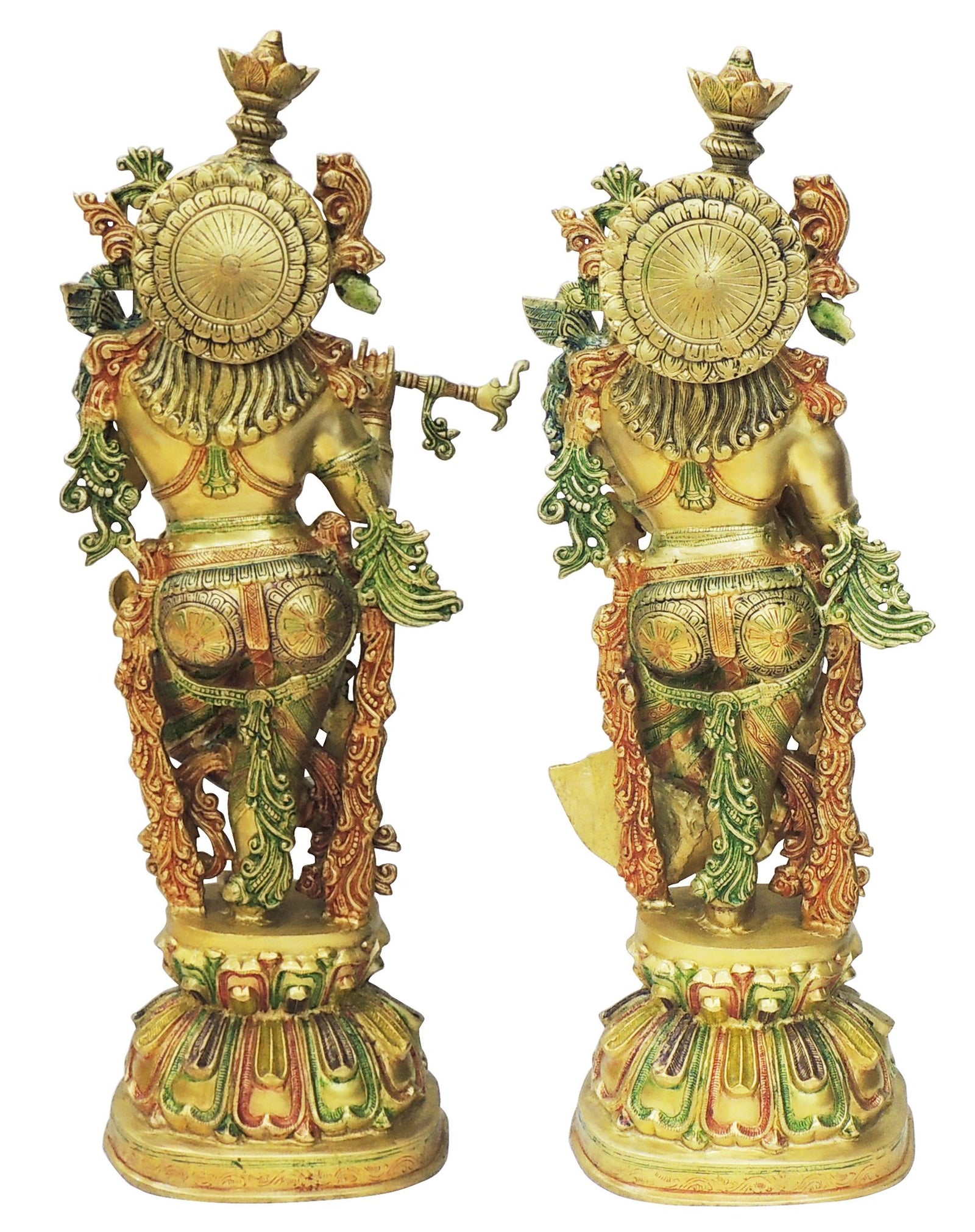 Brass Radha-Krishna — 36"