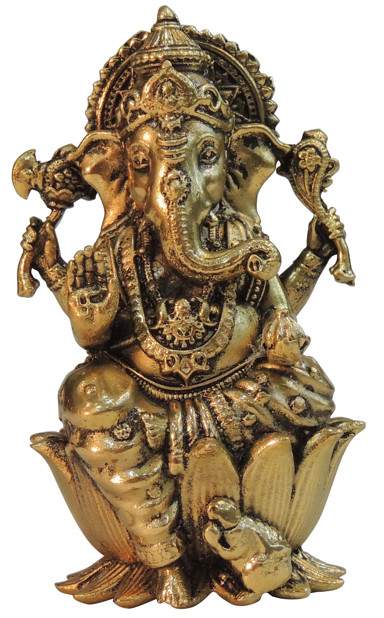Brass Ganesh — 4.5"