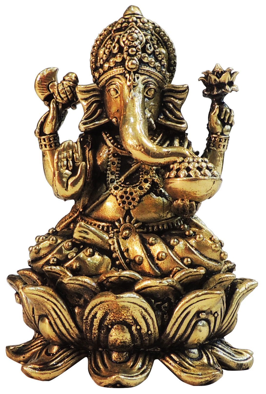 Brass Ganesh — 4"
