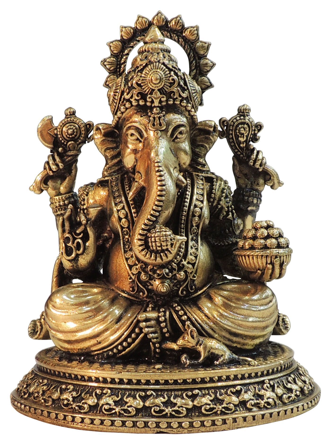 Brass Ganesh — 5.5"