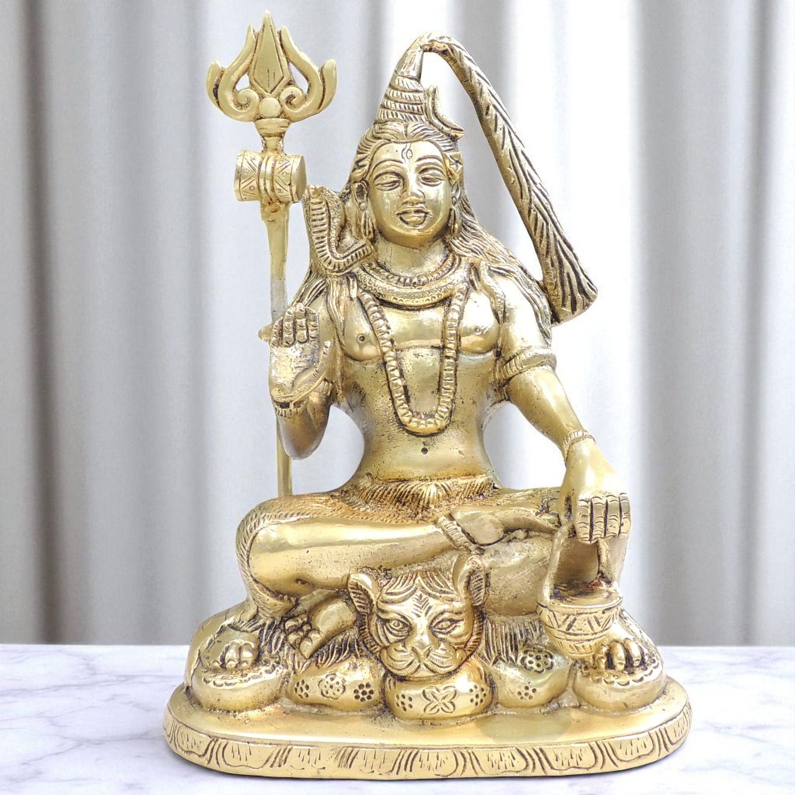 Brass Shiva — 9"