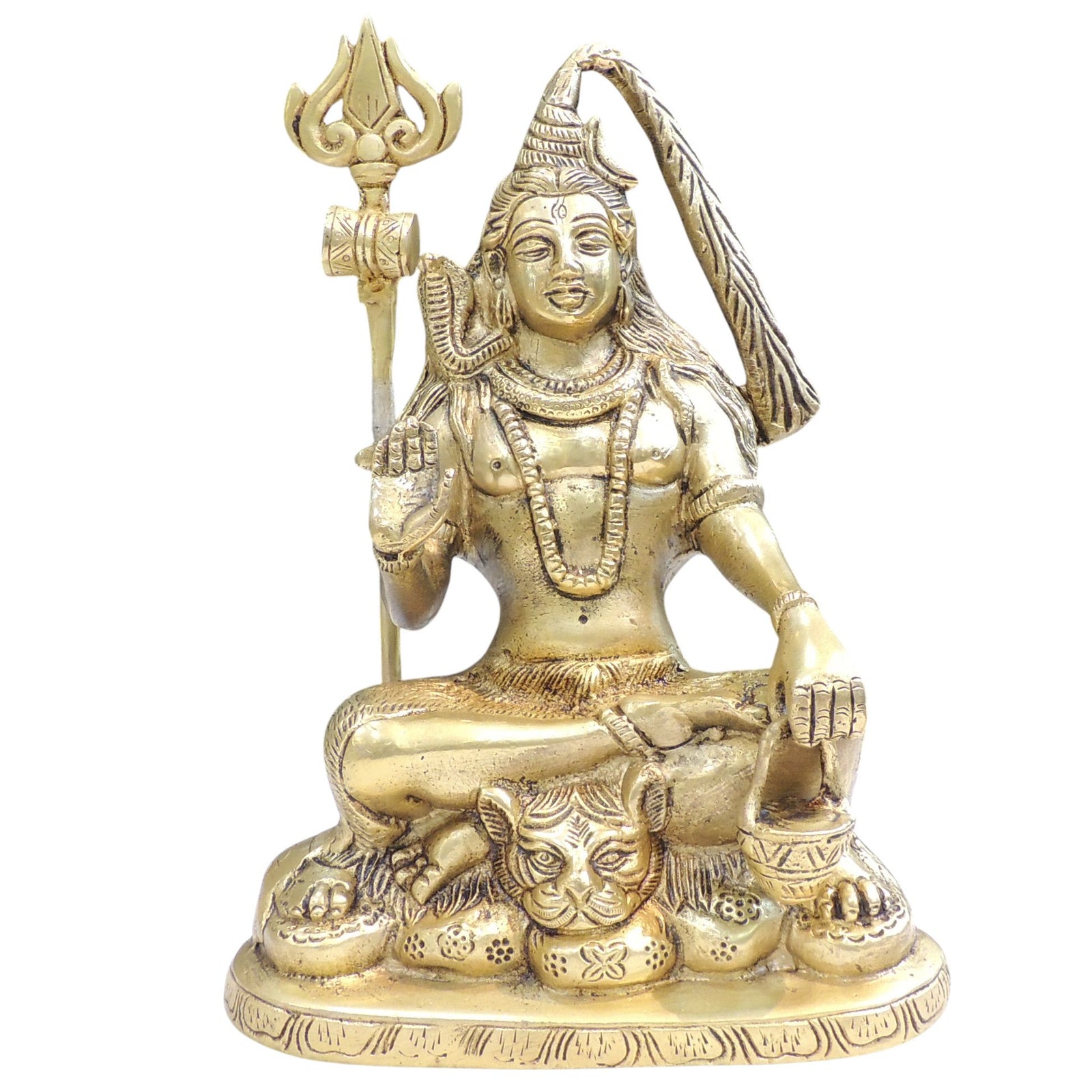 Brass Shiva — 9"