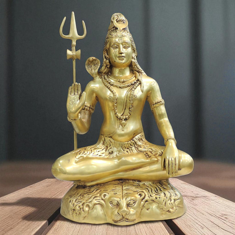 Brass Shiva — 21.5"