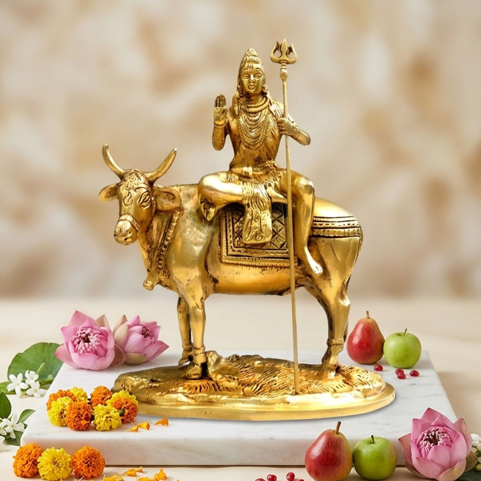 Brass Shiva — 9"