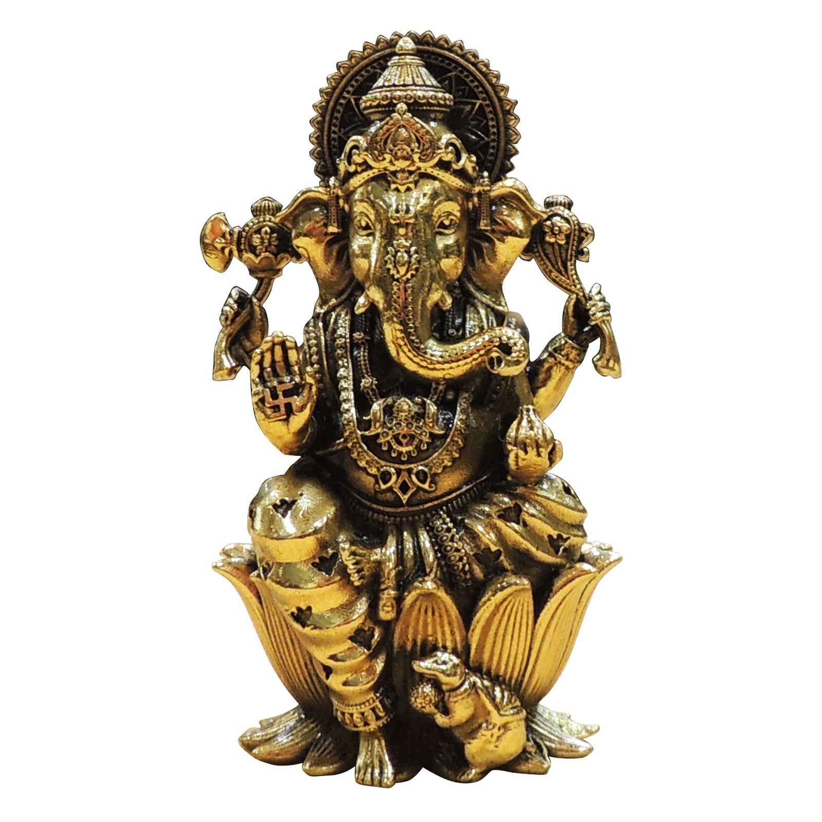 Brass Ganesh — 4"