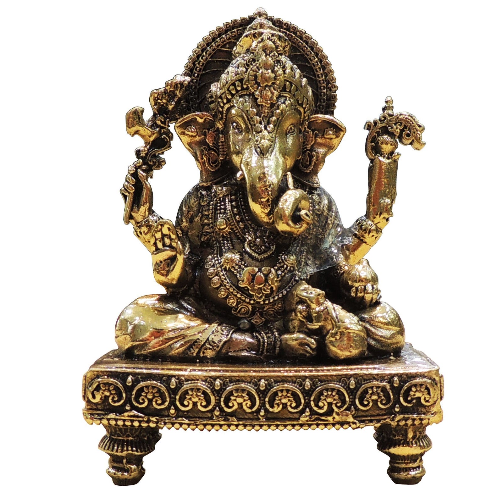 Brass Ganesh — 4"