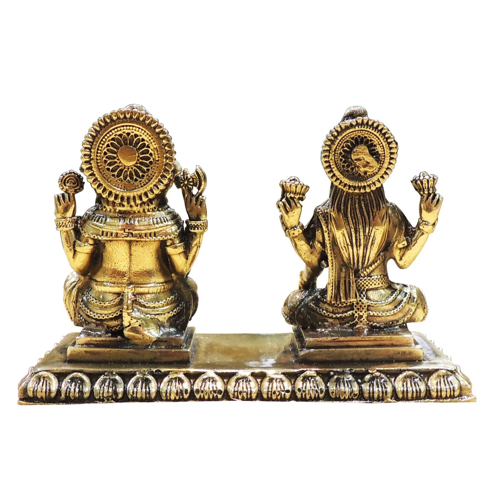 Brass Lakshmi-Ganesh Set — 3"