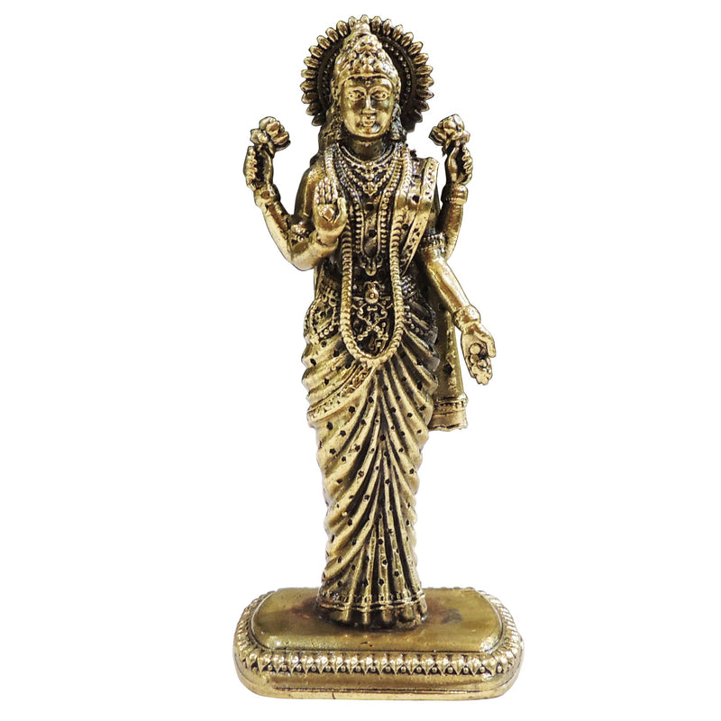 Brass Lakshmi, Standing — 4.5"