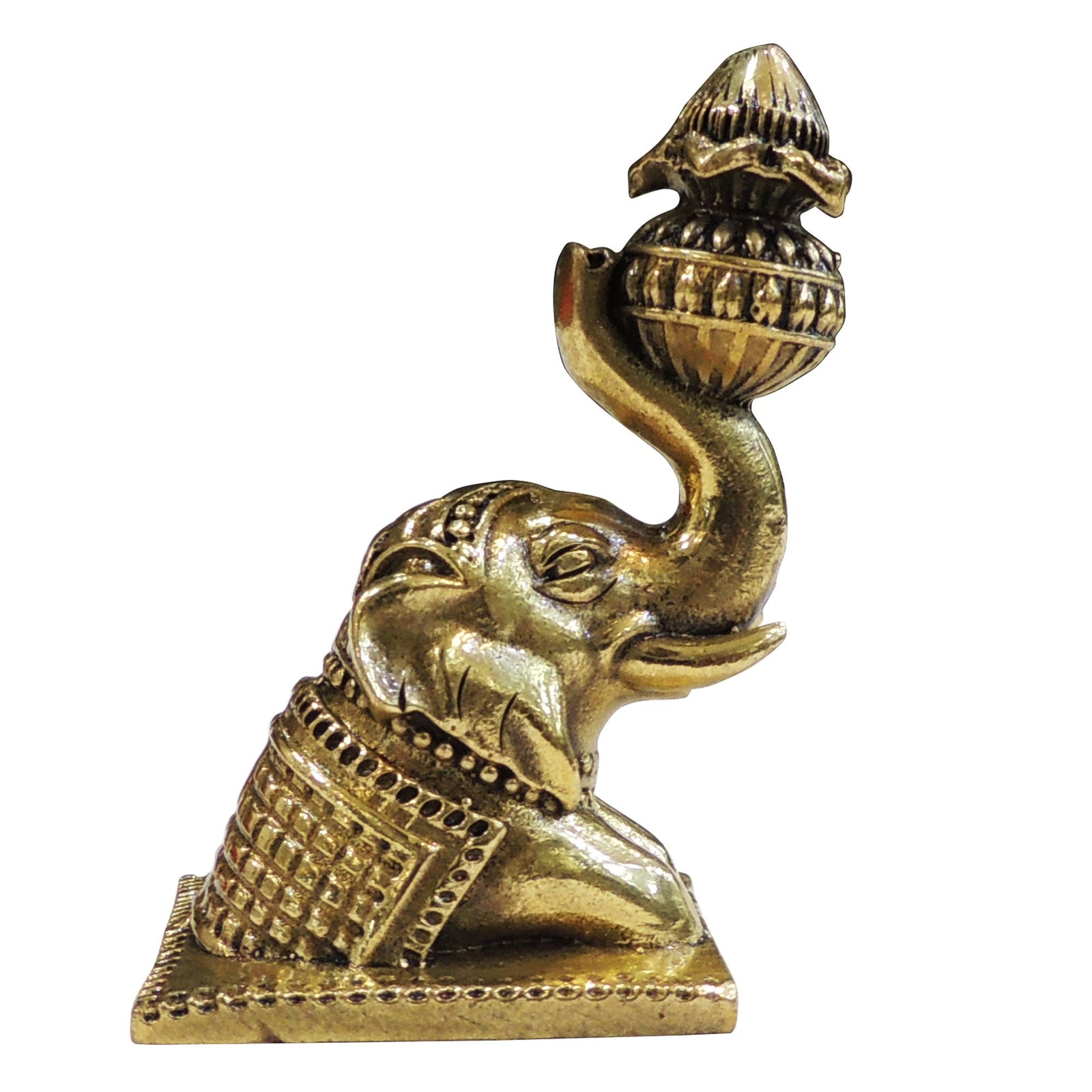 Brass Elephant Laddu — 3"