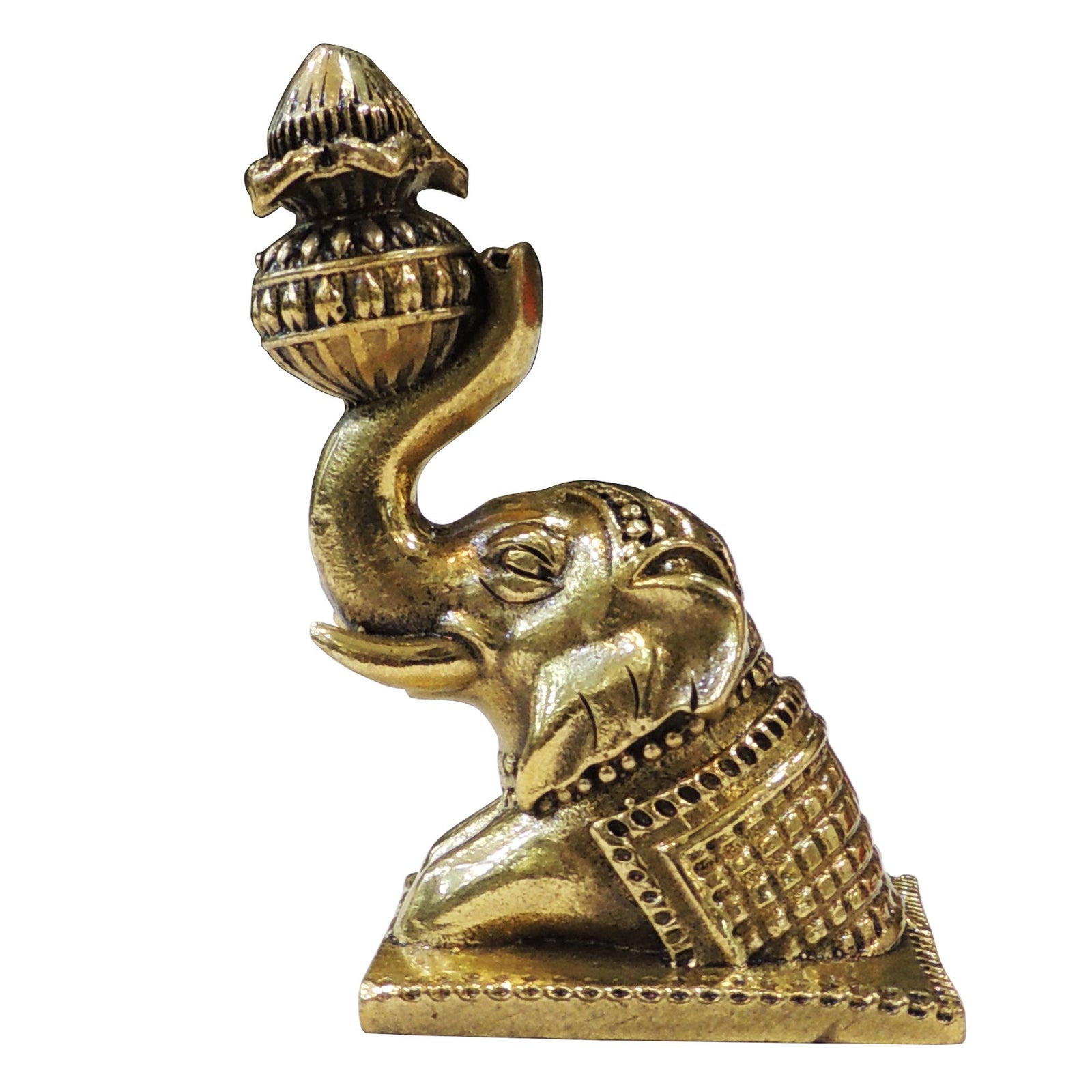 Brass Elephant Laddu — 3"