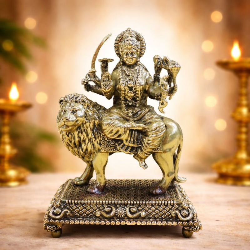 Brass Durga — 4.7"