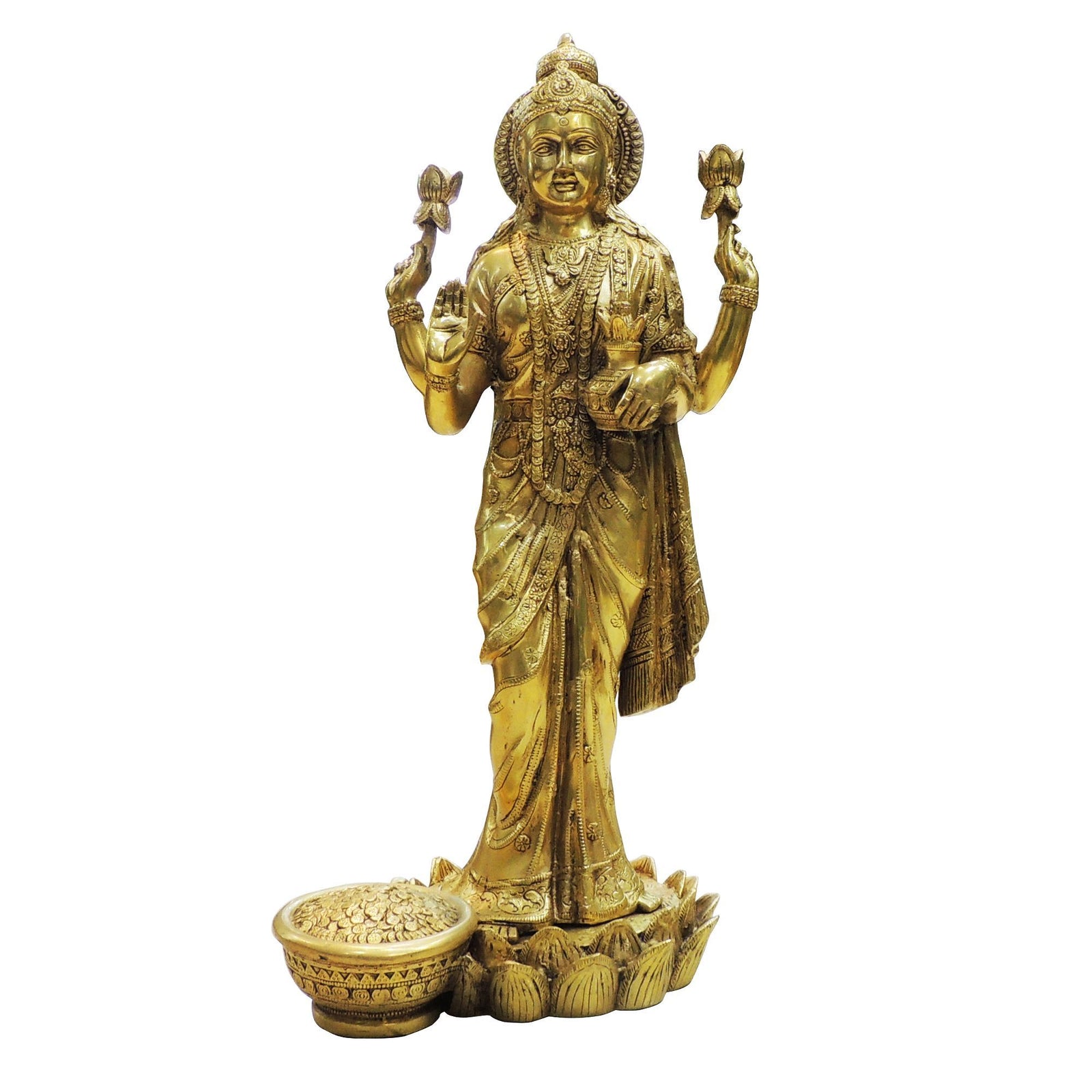 Brass Lakshmi — 24.5"