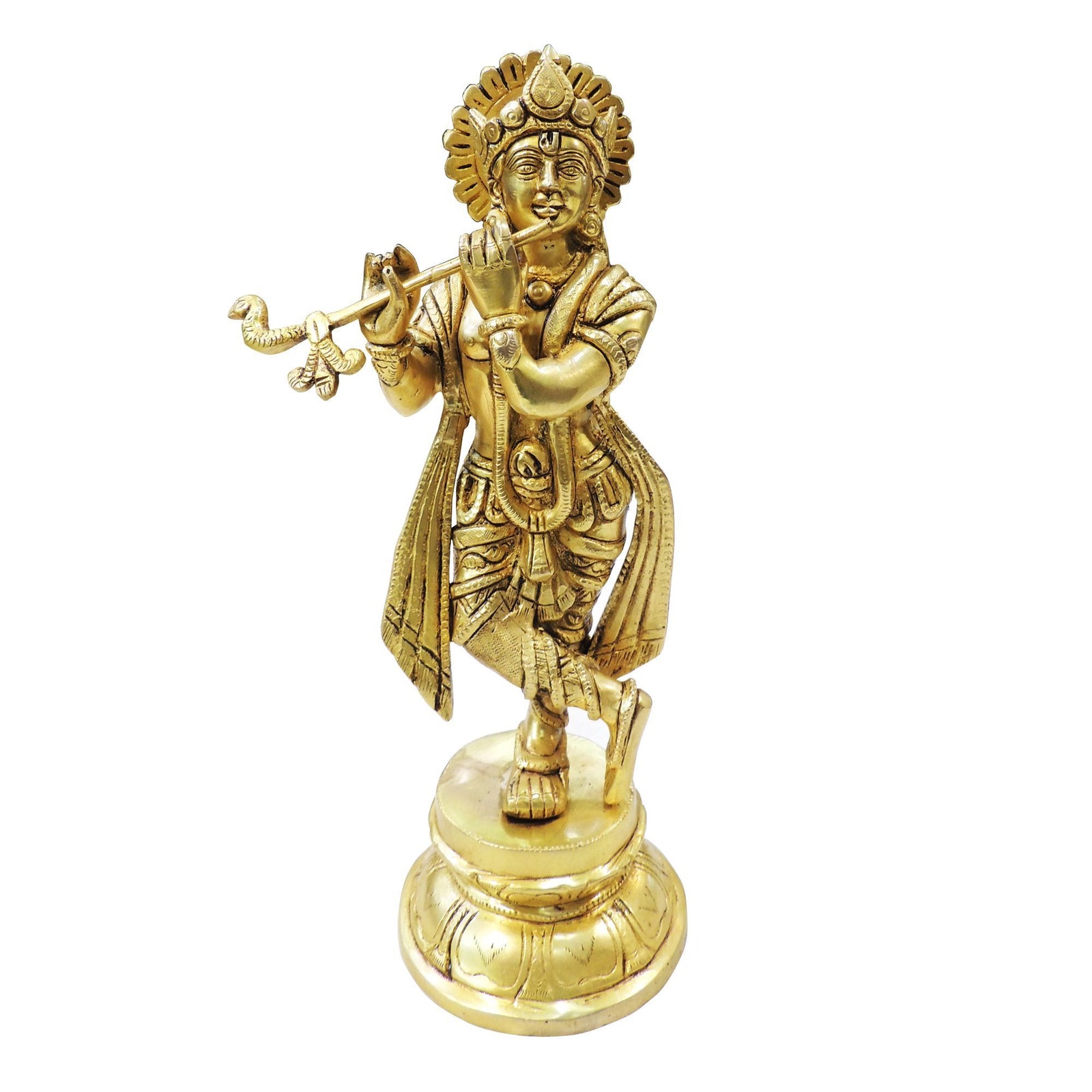 Brass Krishna — 11.5"