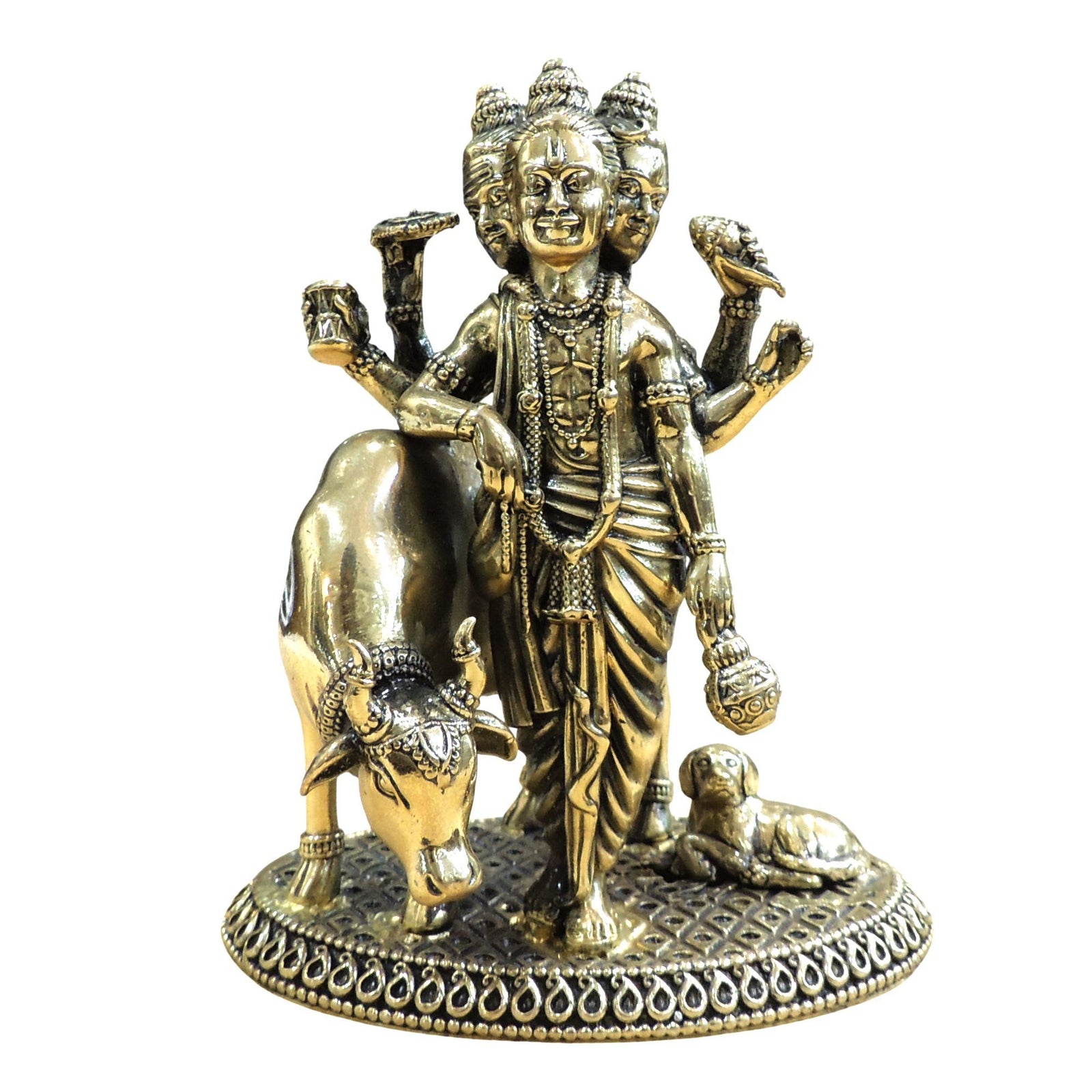 Brass Dattatreya — 5.5"