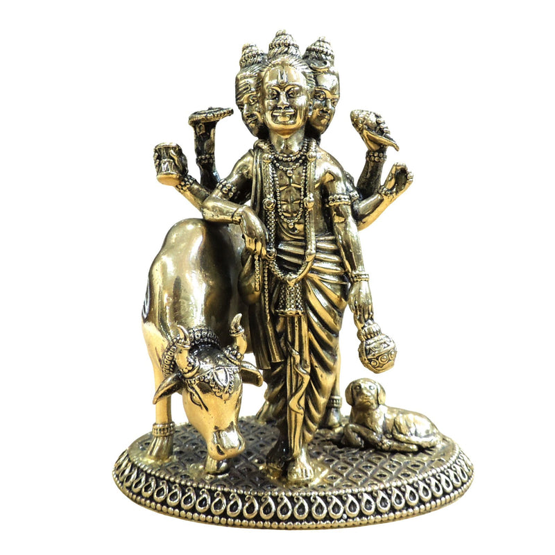 Brass Dattatreya — 5.5"
