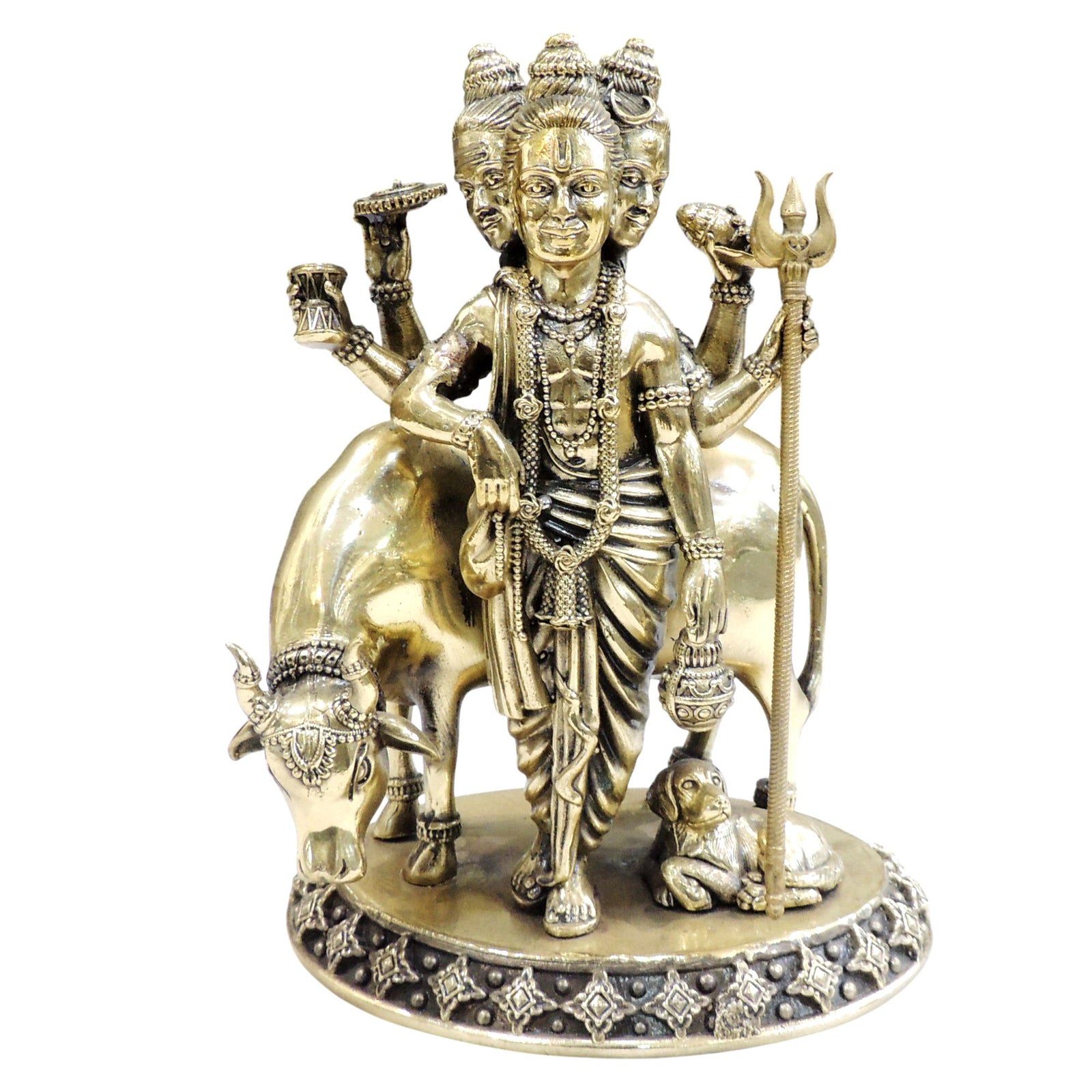 Brass Dattatreya — 8"