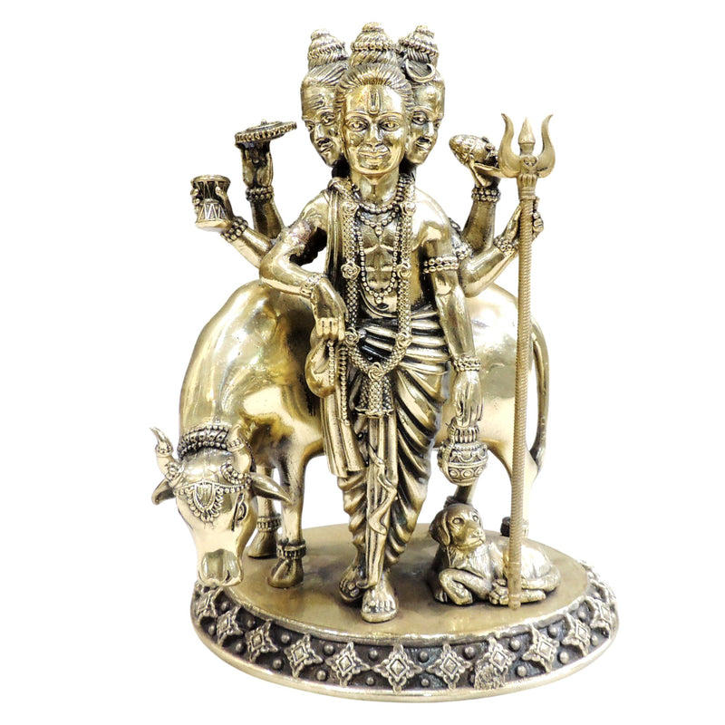 Brass Dattatreya — 8"