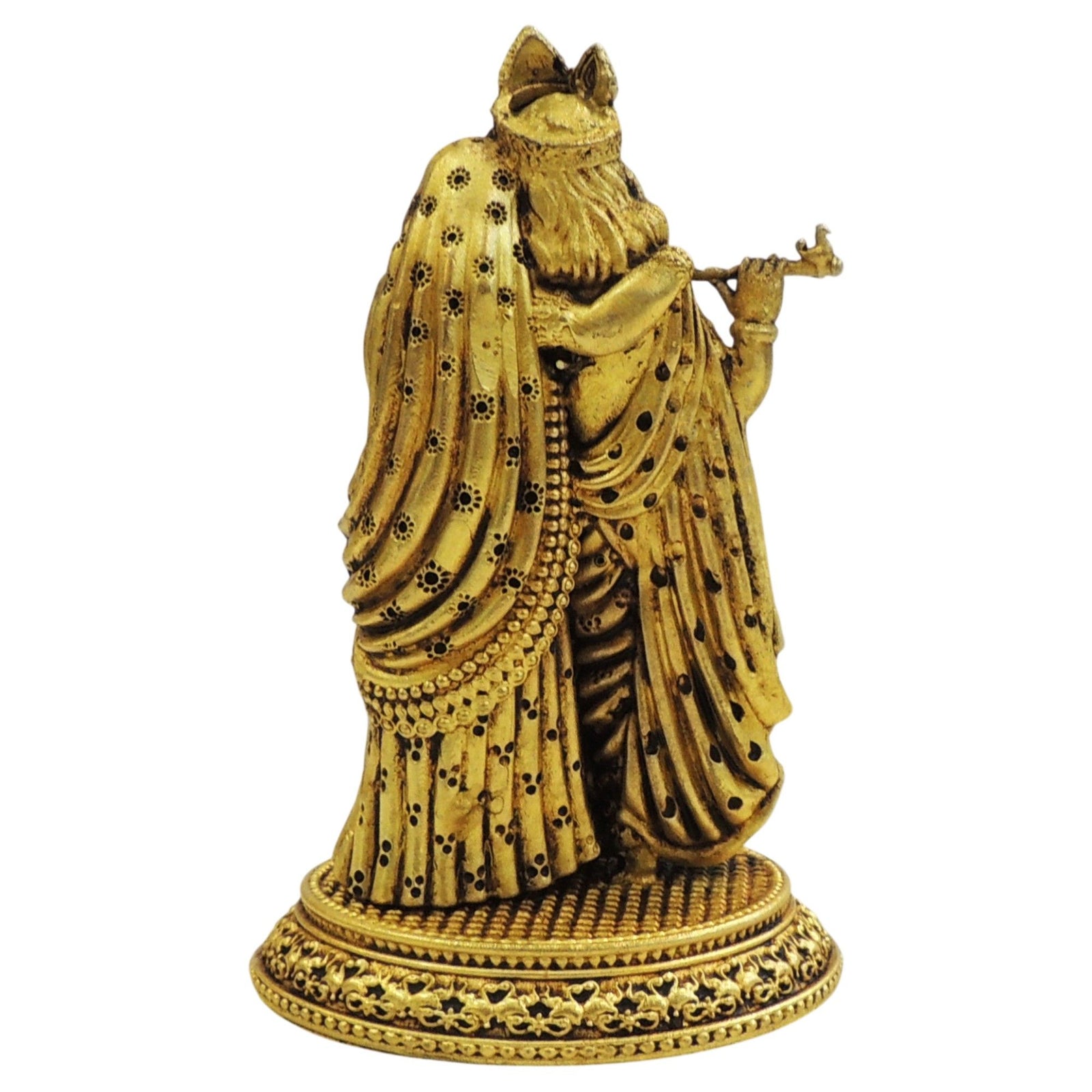 Brass Radha-Krishna — 4"