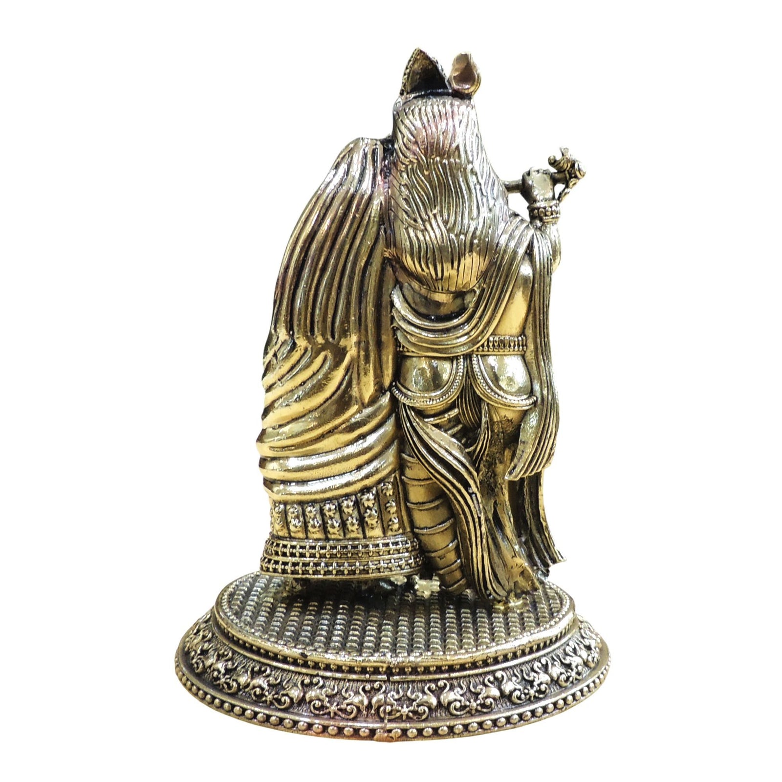 Brass Radha-Krishna — 7"