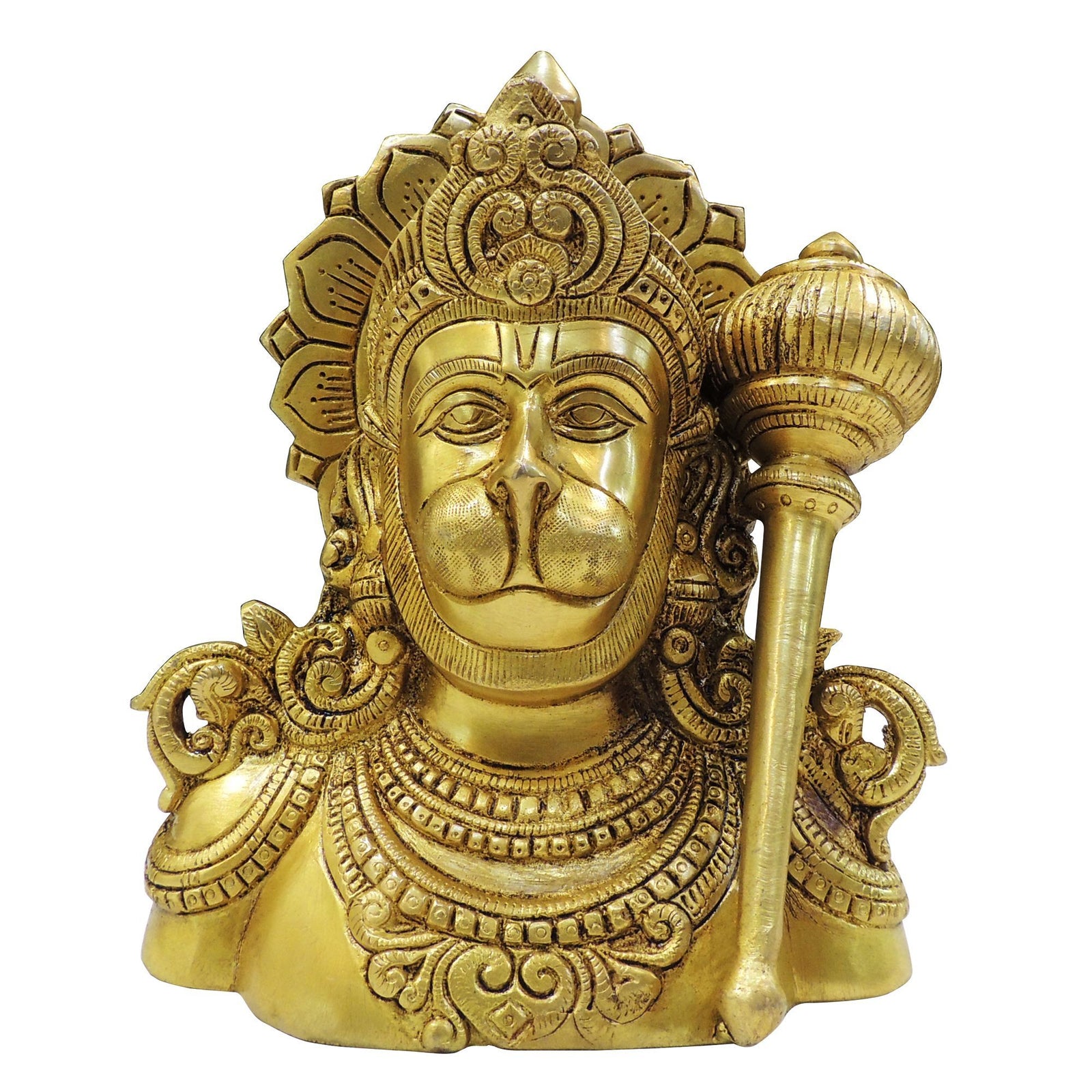 Brass Hanuman — 8"