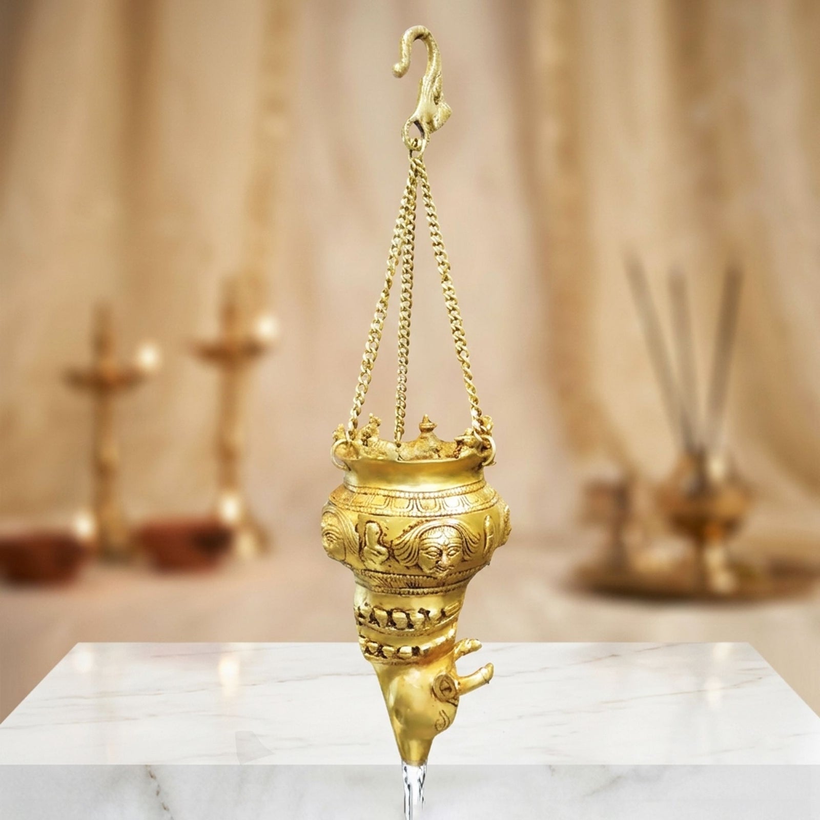 Brass Nandi Face Shirangi , 900 ML — 8.5"