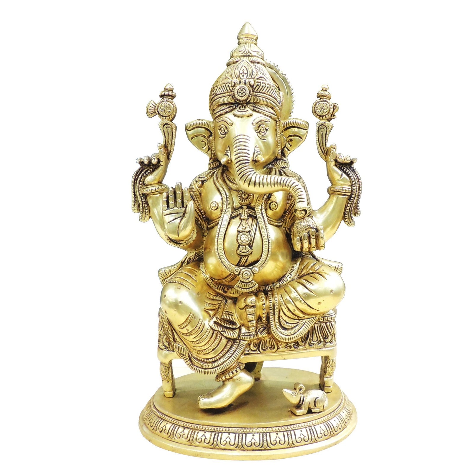 Brass Ganesh — 15.5"